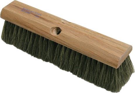 wide block horse hair broom