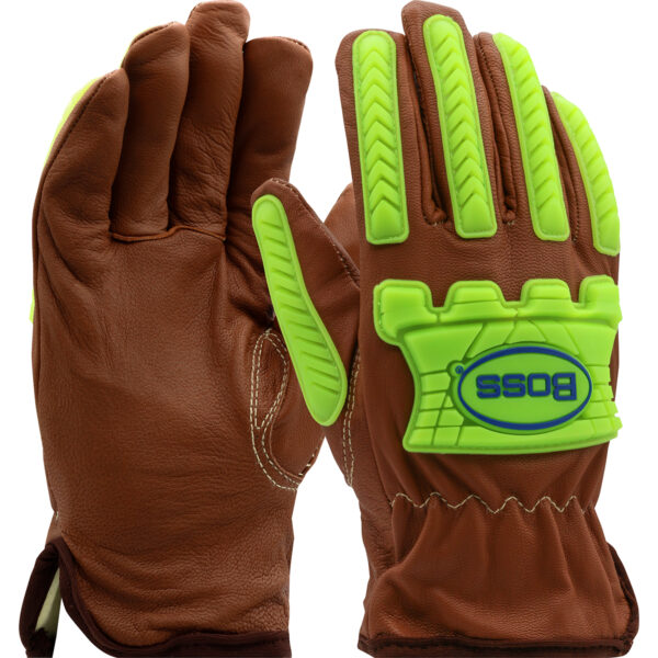 Chicago Protective Apparel Low Voltage Leather Protector Gloves
